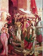 Raja Ravi Varma Victory of Meghanada oil painting reproduction